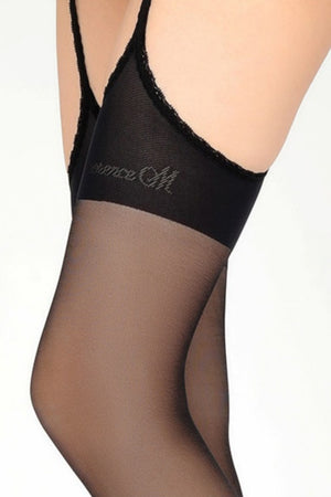 Cherays LIMERENCEM Cupid Four Way Hollow Lace Garter No Removal Silky Tights